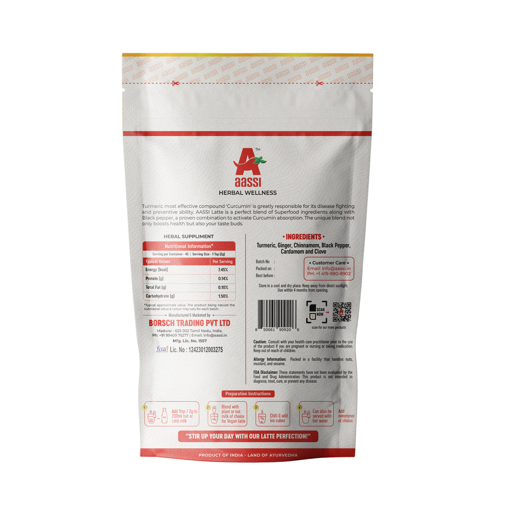 Aassi Golden Turmeric Latte 100 gms