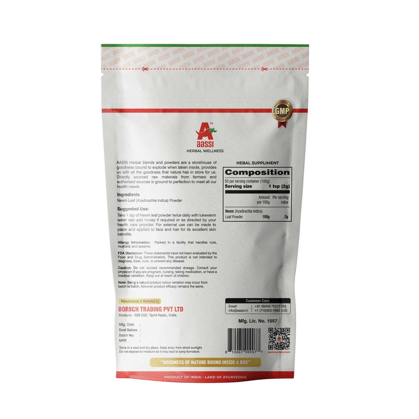 
                  
                    Aassi Neem Powder 100gms
                  
                