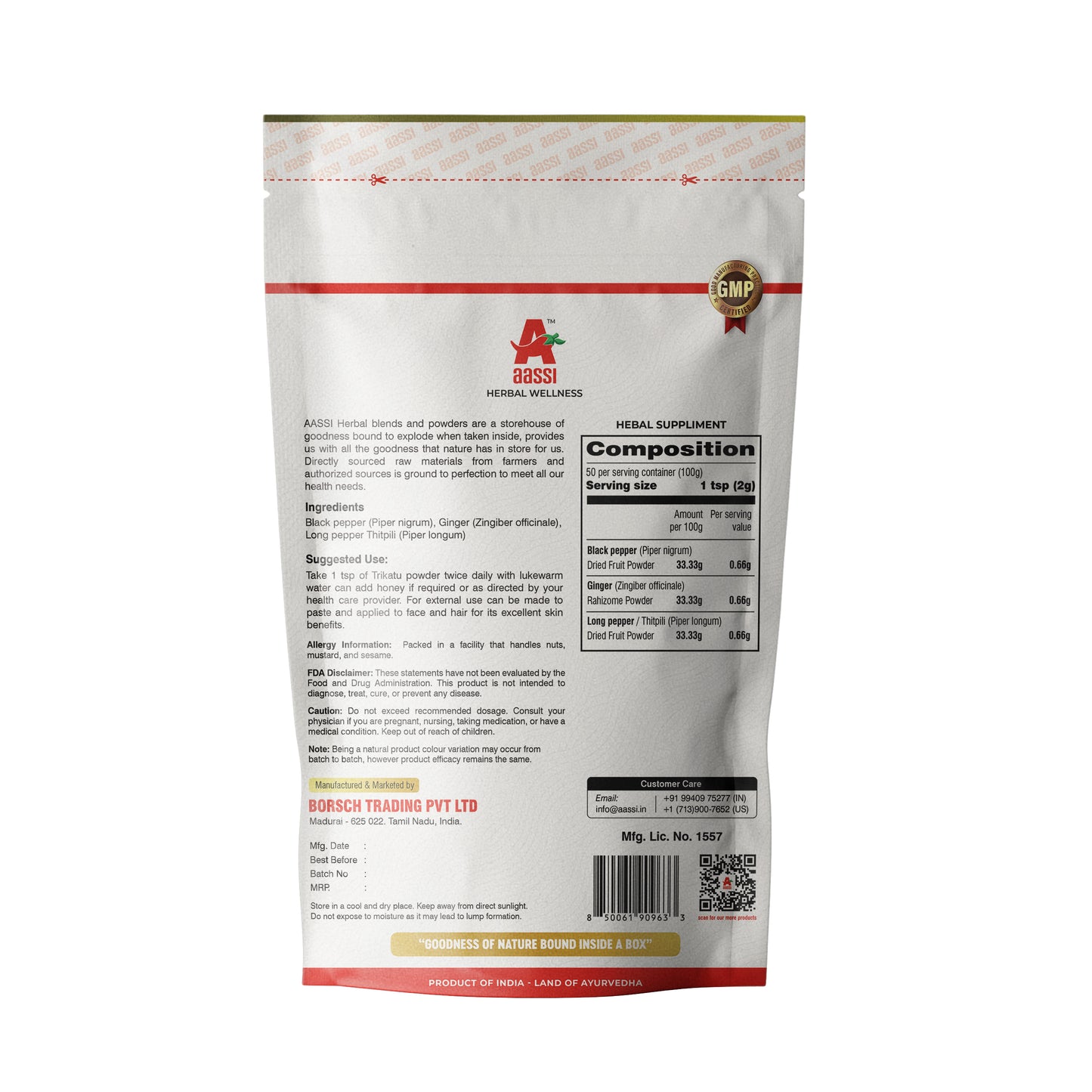 
                  
                    Aassi Trikatu Powder 100gms
                  
                